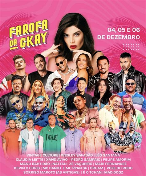 Famosos Chegam Para Farofa Da Gkay Que Terá Três Dias De Shows Veja A