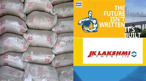 Acc Ambuja Cements Jk Lakshmi Cement Invest At These Levels To