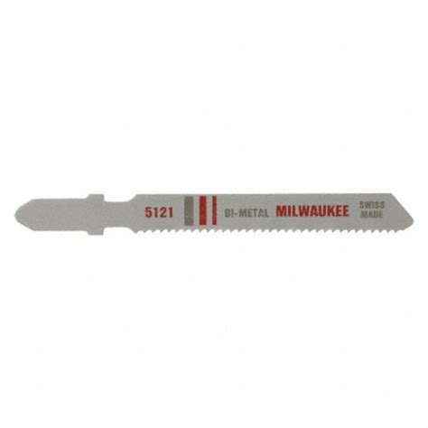 MILWAUKEE Jig Saw Blade, 14 TPI, 3" Bi-Metal, PK5 - 378U01|48-42-5190 ...