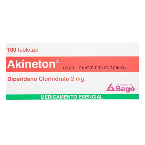 Akineton 2 Mg 100 Tabletas Drogueria Sanigi