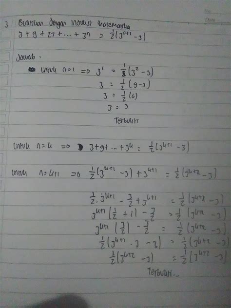 Detail Contoh Soal Induksi Matematika Kelas Beserta Jawabannya