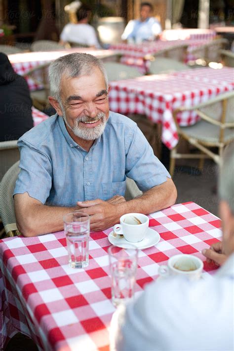 Senior Gentleman Drinks Coffee By Stocksy Contributor Jelena Jojic