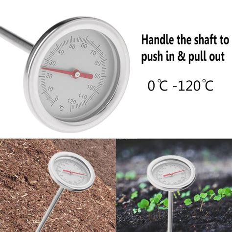 Cm Premium Rvs Compost Bodem Thermometer Tuin Ac Grandado