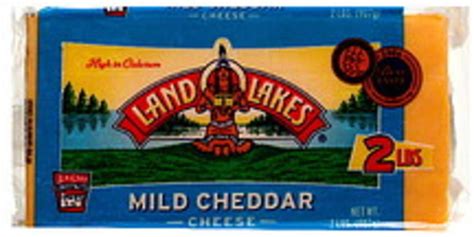 Land O Lakes Mild Cheddar Cheese - 2 lb, Nutrition Information | Innit