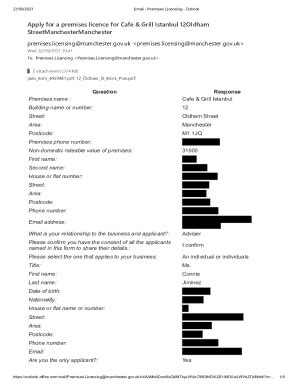 Fillable Online Register Summary Of Premises Licences And Club