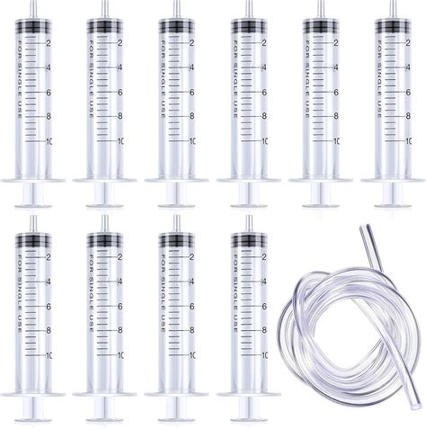 Nuanchu Pieces Ml Plastic Syringe With Ft Hose Tube Set