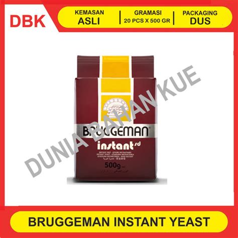 Jual BRUGGEMAN BROWN INSTANT YEAST 500 GR 1 DUS 20 PCS Kab Bandung