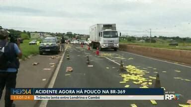 Meio Dia Paran Londrina Acidente Deixa Tr Nsito Lento Na Br