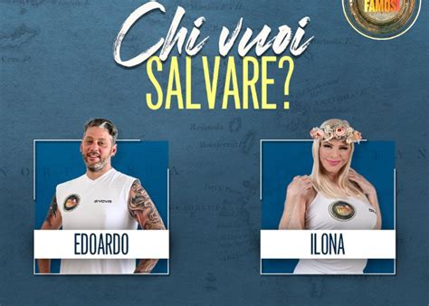 Televoto Isola Dei Famosi 2022 Chi Viene Eliminato Tra Edoardo E Ilona