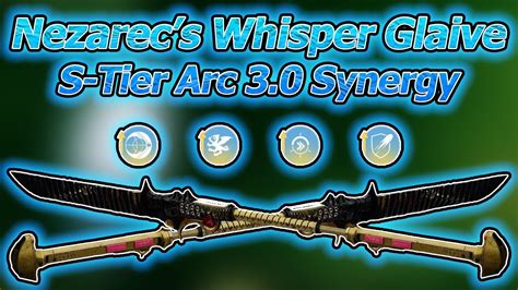 Nezarec S Whisper Arc Glaive God Rolls Pvp Pve Destiny Season