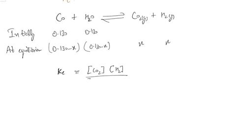 Solved Be Sure To Answer All Parts The Equilibrium Constant Kc For The Reaction H2 G Co2 G