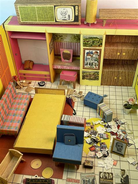 Lot Vintage Original Barbie Dream House W Accessories Included