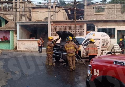 Se Incendia Parcialmente Una Pipa De Gas LP En La Colonia El Rastro