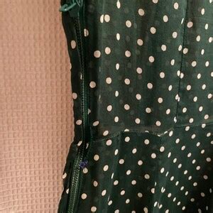 Green Polka Dot Full Circle Dress Etsy