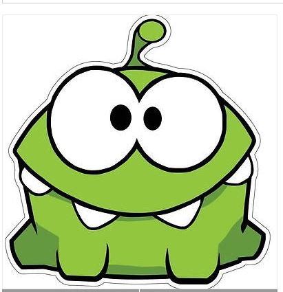 Om Nom IPhone Game Cut The Rope Cute Funny Vinyl Sticker AG Design