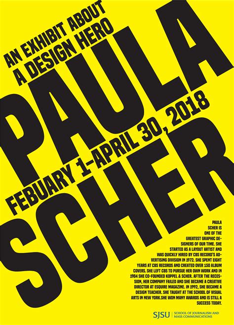 Typographic Poster tribute to Paula Scher :: Behance