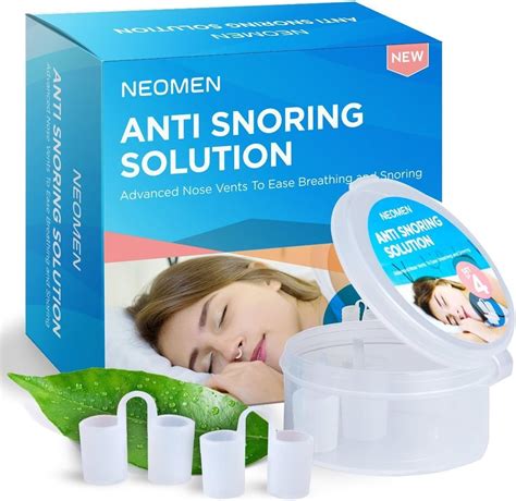 Neomen® Snore Stopper Nose Vents - Set of 4 Premium Anti Snoring Sleep ...