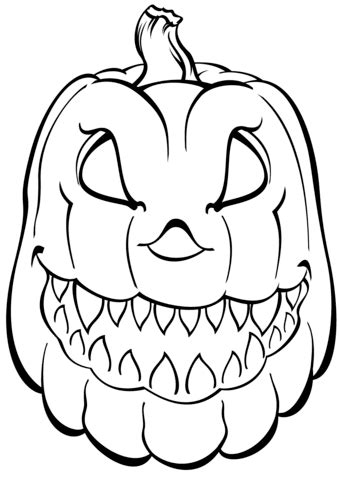 Free Pumpkin Coloring Pages | Halloween coloring sheets, Scary