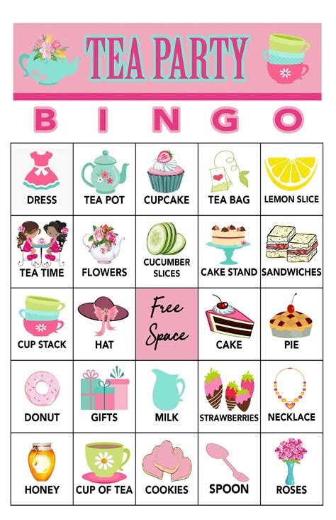 Free Printable Tea Party Games For Adults