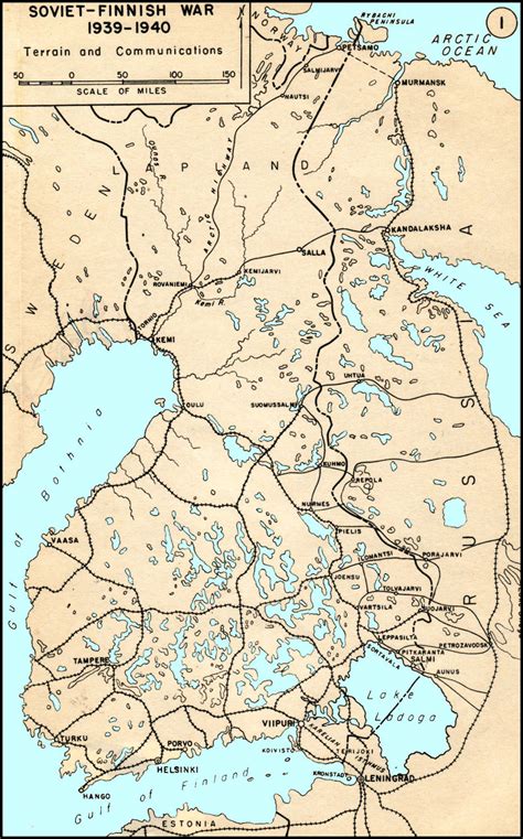 Finland Winter War Map