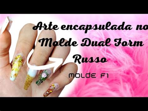 Unhas De Gel No Molde Dual Form Russo Arte Encapsulada INICIANTE