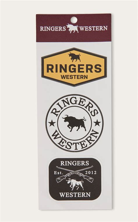 Ringers Western Logo Sticker 3 Pack | Pakenham Western