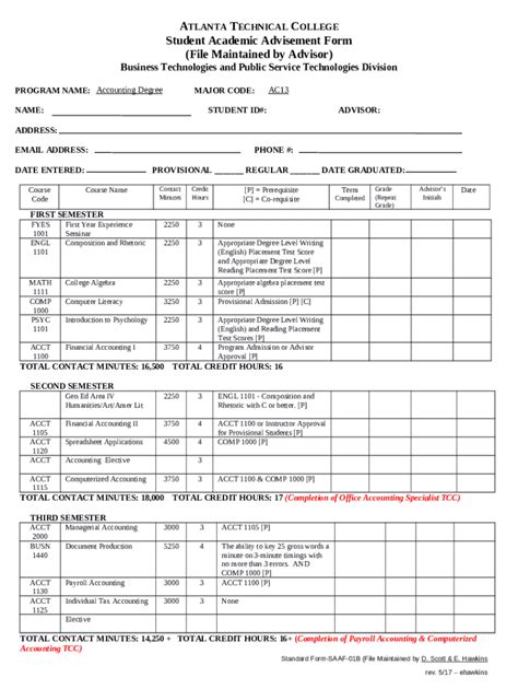 Academic Advising Templates Doc Template Pdffiller