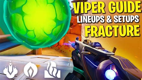 Viper Fracture Lineups Wall Smoke Setup Guide Valorant 2023 Youtube