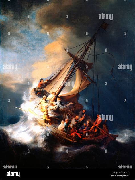 Storm on the sea of galilee rembrandt hi-res stock photography and ...