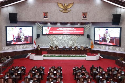 Hadiri Rapur Ke 4 Masa Sidang I Tahun 2024 Wagub Edy Pratowo Apresiasi