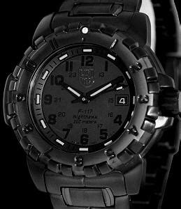 Luminox Blackout wrist watches - F-117 Nighthawk Blackout A.6402.BO.