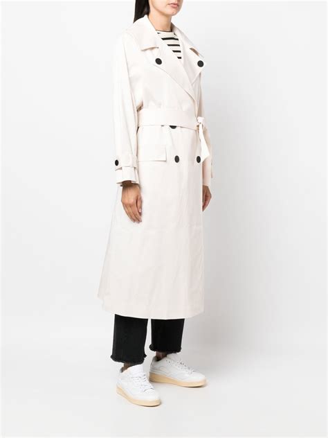 Armani Exchange Trench Coat Cinto E Abotoamento Duplo Farfetch