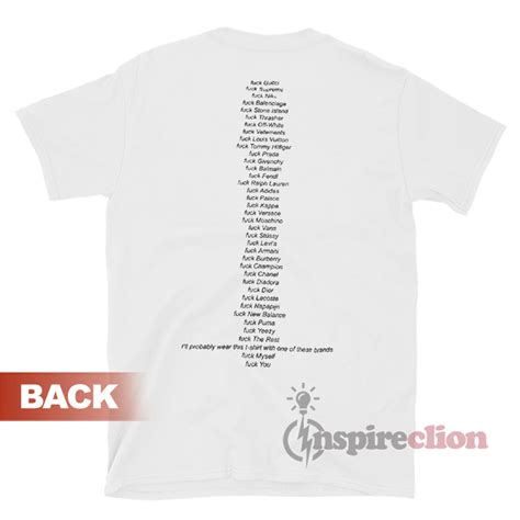 Get It Now Orgvsm Fuck Brands T Shirt Inspireclion