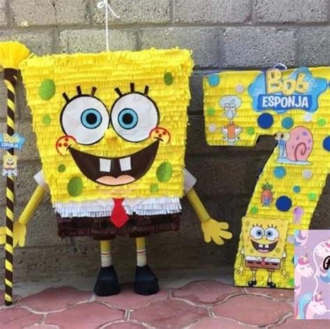 Piñata Bob esponja en 2024 Piñata bob esponja Bob esponja fiesta