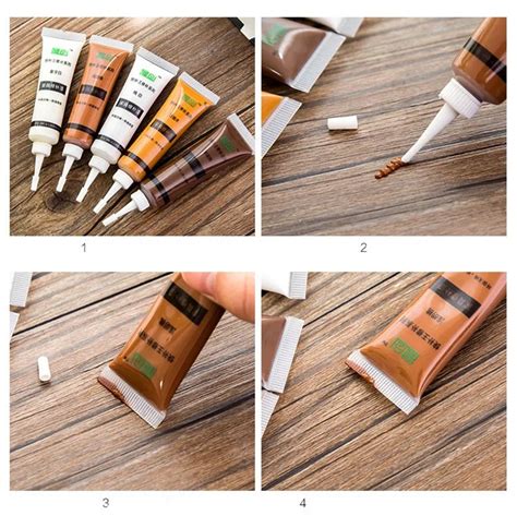 Покрытие для ремонта мебели, быстрая сушка, цветная паста, дерево, пол ...