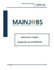 Ejemplo Plan Acogida Pdf MANUAL DE ACOGIDA Manual De Acogida