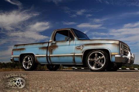 Slammed Silverado C Chevy Hot Rat Street Rod Patina Pickup Not Air