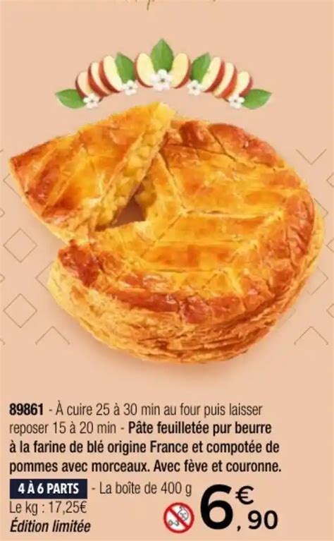 Promo GALETTE DES ROIS Aux Pommes Chez Thiriet