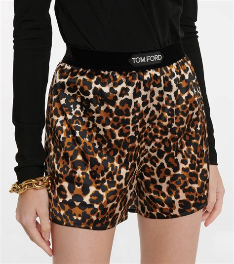 Tom Ford Leopard Print Shorts Tom Ford