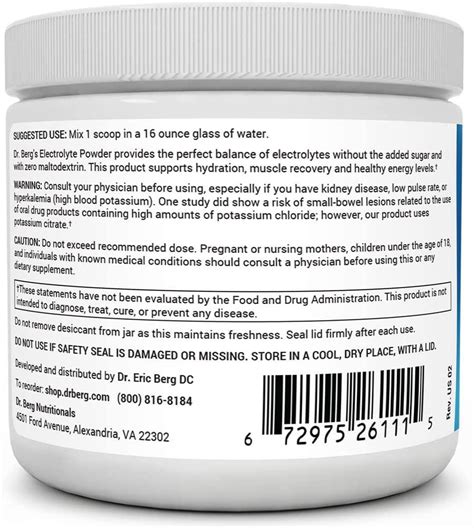 Dr. Berg's Original Keto Electrolytes Powder - Sugar Free Hydration ...