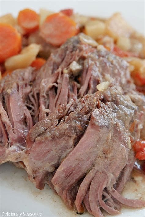 Crock Pot Chuck Roast Easy Crock Pot Recipe Deliciously Seasoned