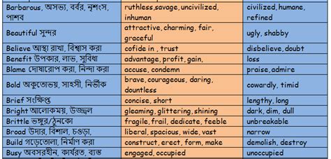 Synonyms And Antonyms Englishshyamsir