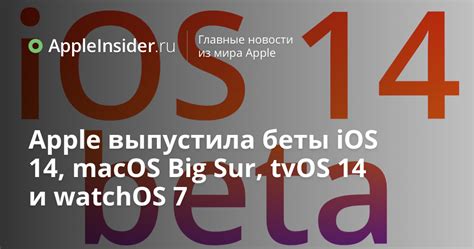 Apple Lanzado Ios Beta Macos Big Sur Tvos Y Watchos