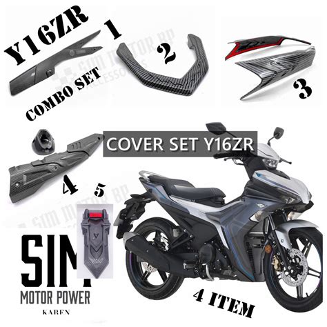 YAMAHA Y16ZR CARBON COVER SET L BAR FRONT SIDE COVER CHAIN COVER