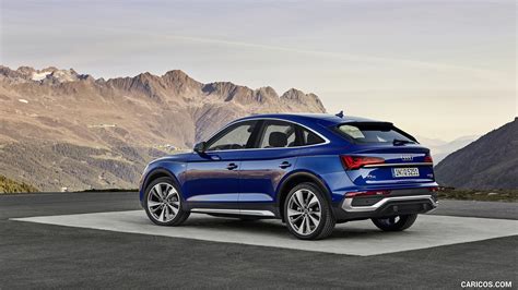 Audi Q5 Sportback | 2021MY (Color: Ultra Blue) | Rear Three-Quarter