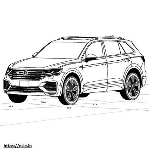 Volkswagen Tiguan R Line 4motion 2024 Coloring Page