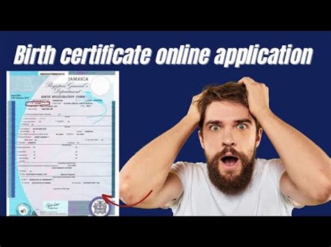 How To Apply For Jamaican Birth Certificate Online Step By Step Youtube