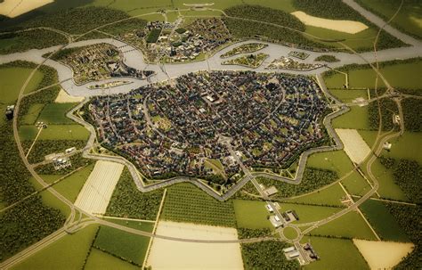 Former walled city : r/CitiesSkylines