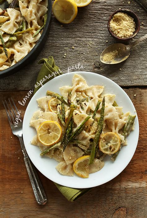 Vegan Lemon Asparagus Pasta Minimalist Baker Recipes