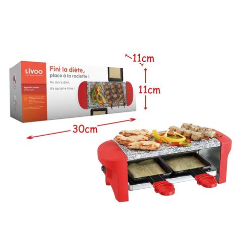 Appareil A Raclette Personnes Livoo Grossiste Forest Distribution